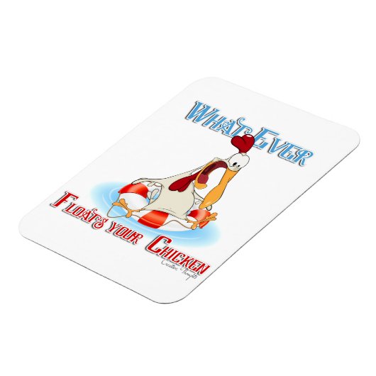 Was auch immer Ihr Huhn schwimmt Magnet (Linke Seite)