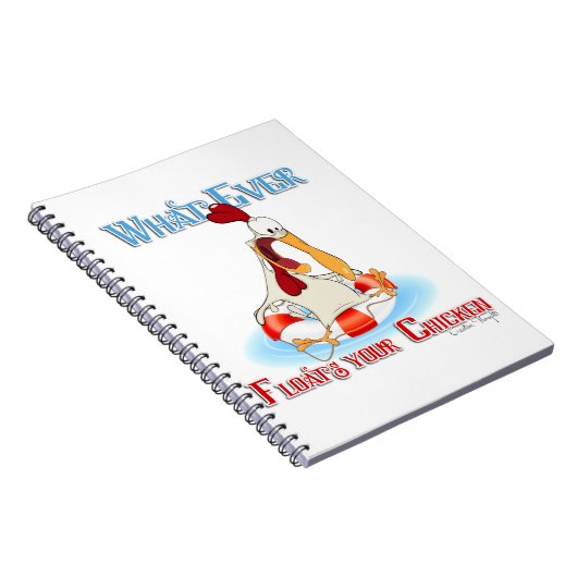 Was auch immer Ihr Huhn schwimmt Notizblock (Rechte Seite)