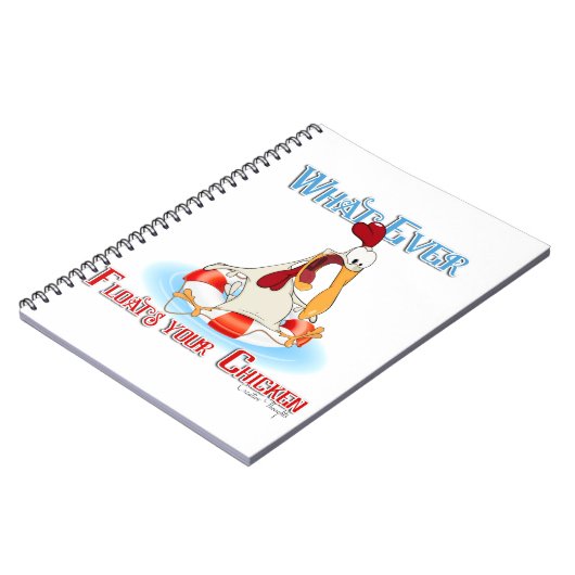 Was auch immer Ihr Huhn schwimmt Notizblock (Linke Seite)