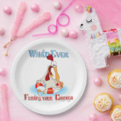 Was auch immer Ihr Huhn schwimmt Pappteller (Party)