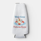 Was auch immer Ihr Hühnchen 2 schwimmt Flaschenkühler (Vorderseite)