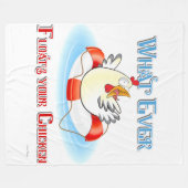 Was auch immer Ihr Hühnchen 2 schwimmt Fleecedecke (Vorderseite (Horizontal))