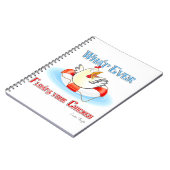 Was auch immer Ihr Hühnchen 2 schwimmt Notizblock (Linke Seite)