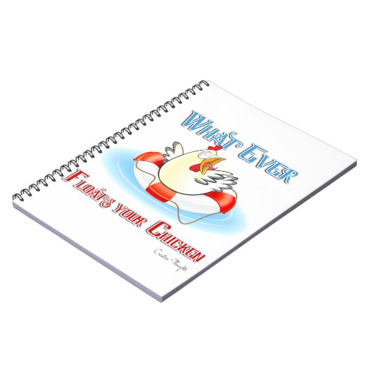 Was auch immer Ihr Hühnchen 2 schwimmt Notizblock (Linke Seite)