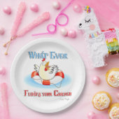 Was auch immer Ihr Hühnchen 2 schwimmt Pappteller (Party)