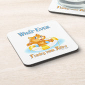 Was auch immer Ihr Kitty schwimmt Getränkeuntersetzer (Linke Seite)