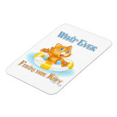 Was auch immer Ihr Kitty schwimmt Magnet (Linke Seite)