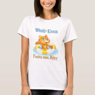 Was auch immer Ihr Kitty schwimmt T-Shirt