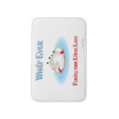 Was auch immer Ihr kleines Lamm schwimmt Badematte (Vorderseite Vertikal)