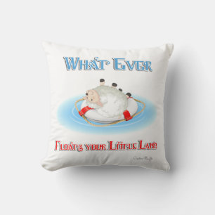 Was auch immer Ihr kleines Lamm schwimmt Kissen