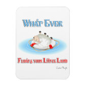 Was auch immer Ihr kleines Lamm schwimmt Magnet (Vertikal)