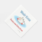 Was auch immer Ihr kleines Lamm schwimmt Serviette (Ecke)