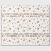 Was auch immer Ihr Kürbisweispapier enthält Geschenkpapier (Flach)