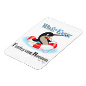 Was auch immer Ihr Narwhal Meme schweben lässt Magnet (Linke Seite)