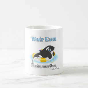 Was auch immer Ihr Orca Whale schwimmt Kaffeetasse