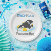 Was auch immer Ihr Orca Whale schwimmt Pappteller (Party)