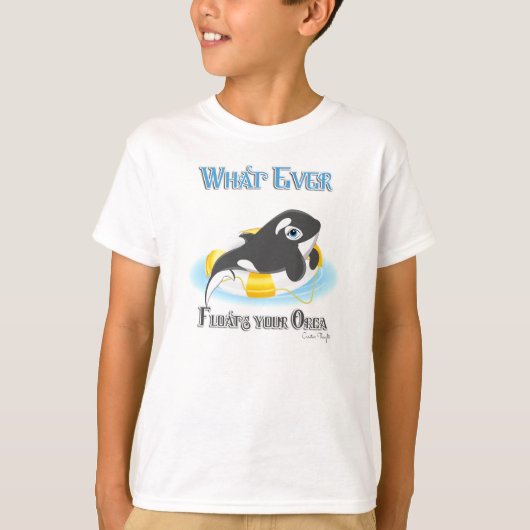 Was auch immer Ihr Orca Whale schwimmt T-Shirt (Vorderseite)