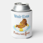 Was auch immer Ihr Pferd schwimmt 2 Dosenkühler (Kanne Rückseite)