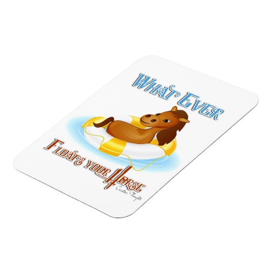 Was auch immer Ihr Pferd schwimmt 2 Magnet (Linke Seite)