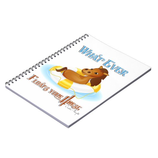 Was auch immer Ihr Pferd schwimmt 2 Notizblock (Linke Seite)