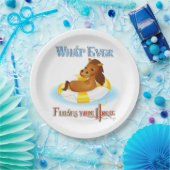 Was auch immer Ihr Pferd schwimmt 2 Pappteller (Party)