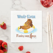 Was auch immer Ihr Pferd schwimmt 2 Serviette (Beispiel)