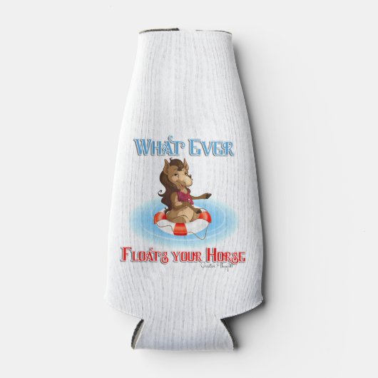 Was auch immer Ihr Pferd schwimmt Flaschenkühler (Vorderseite)