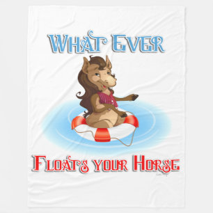 Was auch immer Ihr Pferd schwimmt Fleecedecke