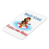 Was auch immer Ihr Pferd schwimmt Magnet (Linke Seite)