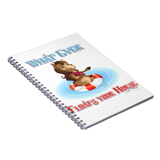 Was auch immer Ihr Pferd schwimmt Notizblock (Rechte Seite)