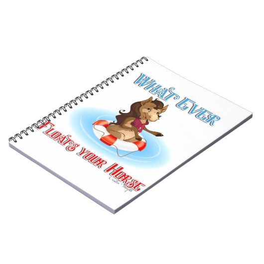 Was auch immer Ihr Pferd schwimmt Notizblock (Linke Seite)