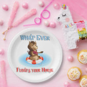 Was auch immer Ihr Pferd schwimmt Pappteller (Party)