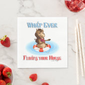 Was auch immer Ihr Pferd schwimmt Serviette (Beispiel)