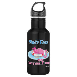 Was auch immer Ihr rosa Flamingo schweben lässt Edelstahlflasche