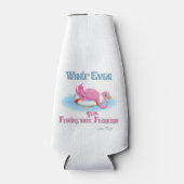 Was auch immer Ihr rosa Flamingo schweben lässt Flaschenkühler (Vorderseite)