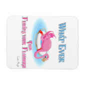 Was auch immer Ihr rosa Flamingo schweben lässt Magnet (Horizontal)