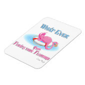 Was auch immer Ihr rosa Flamingo schweben lässt Magnet (Linke Seite)