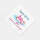 Was auch immer Ihr rosa Flamingo schweben lässt Serviette (Ecke)