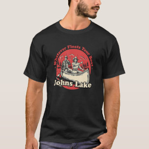 Was auch immer Ihr Schiff schweben Johns Lake Rede T-Shirt