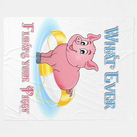 Was auch immer Ihr Schweine schwebt Fleecedecke (Vorderseite (Horizontal))