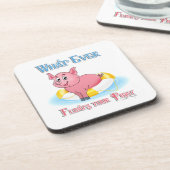 Was auch immer Ihr Schweine schwebt Getränkeuntersetzer (Linke Seite)