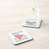 Was auch immer Ihr Schweine schwebt Getränkeuntersetzer (Rechte Seite)