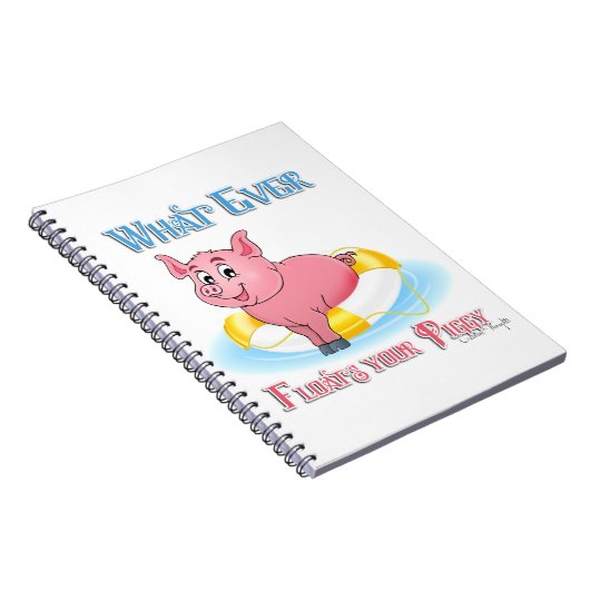 Was auch immer Ihr Schweine schwebt Notizblock (Rechte Seite)