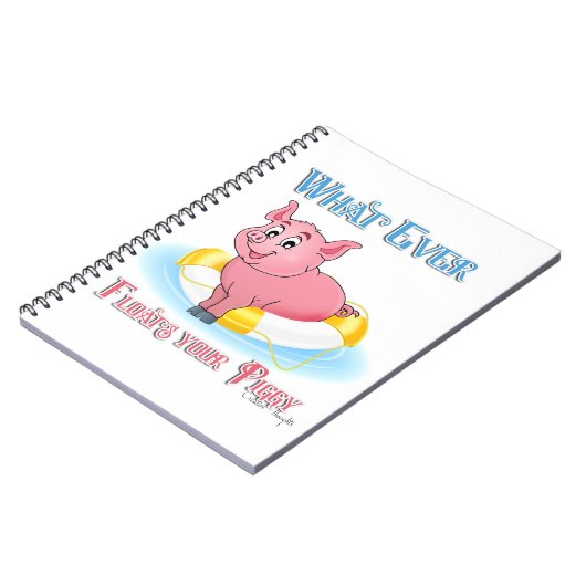 Was auch immer Ihr Schweine schwebt Notizblock (Linke Seite)