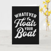 Was auch immer Ihr Segelboot schwimmt Karte (Gelbe Blume)