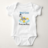 Was auch immer Ihr Zebra schweben lässt 4 Baby Strampler (Vorderseite)