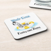 Was auch immer Ihr Zebra schweben lässt 4 Getränkeuntersetzer (Linke Seite)