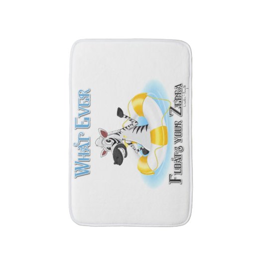 Was auch immer Ihr Zebra schweben lässt Badematte (Vorderseite Vertikal)