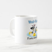 Was auch immer Ihr Zebra schweben lässt Kaffeetasse (Vorderseite Links)