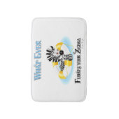 Was auch immer Ihr Zebra schwimmt 3 Badematte (Vorderseite Vertikal)